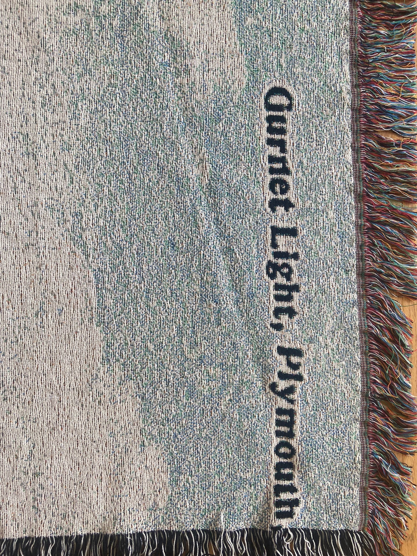 Jacquard Weave Throw Blanket of Gurnet Lights in Duxbury, MA