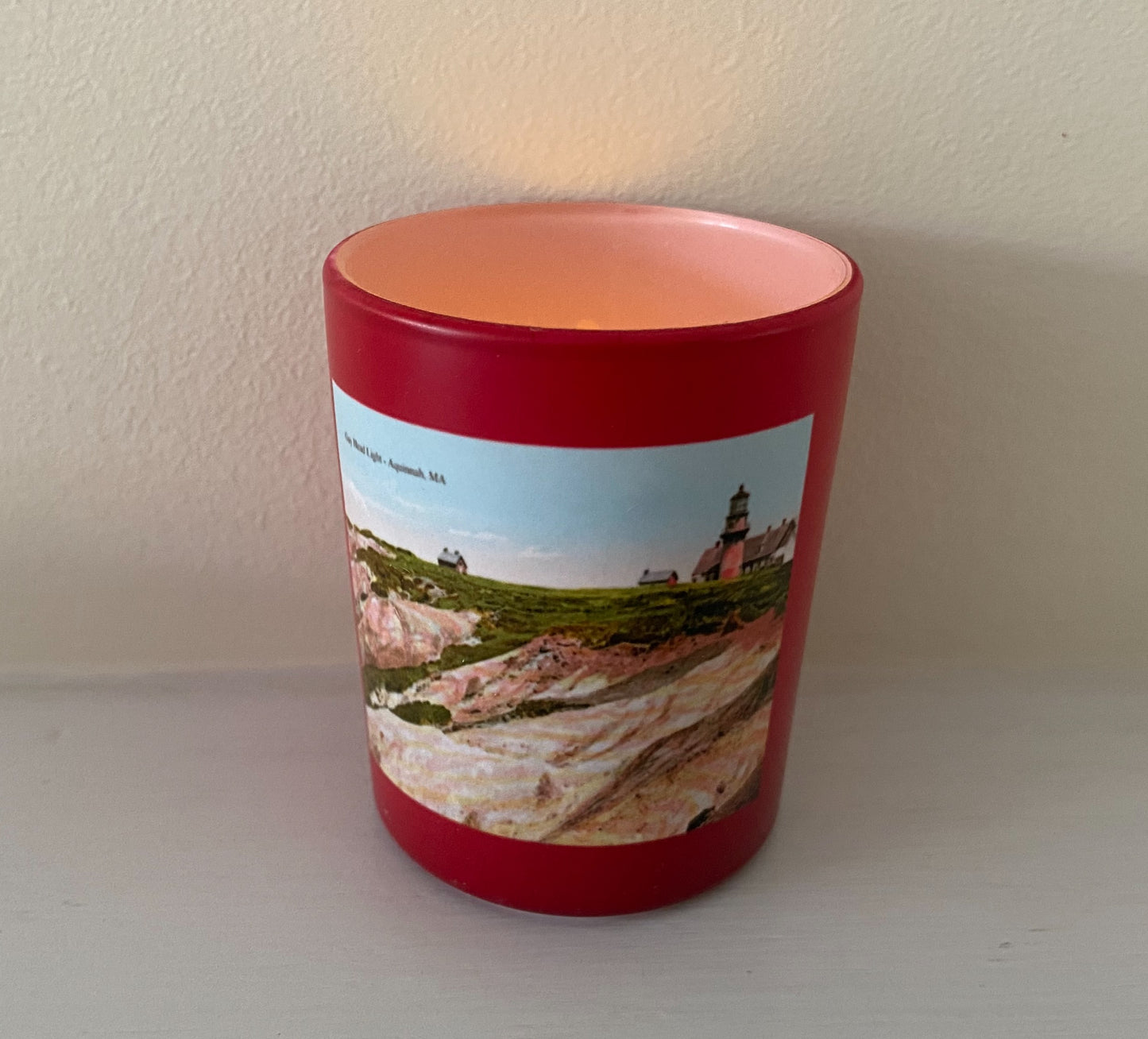 Set of 3 Martha's Vineyard Lighthouse Tea Light / Votive Candle Holders