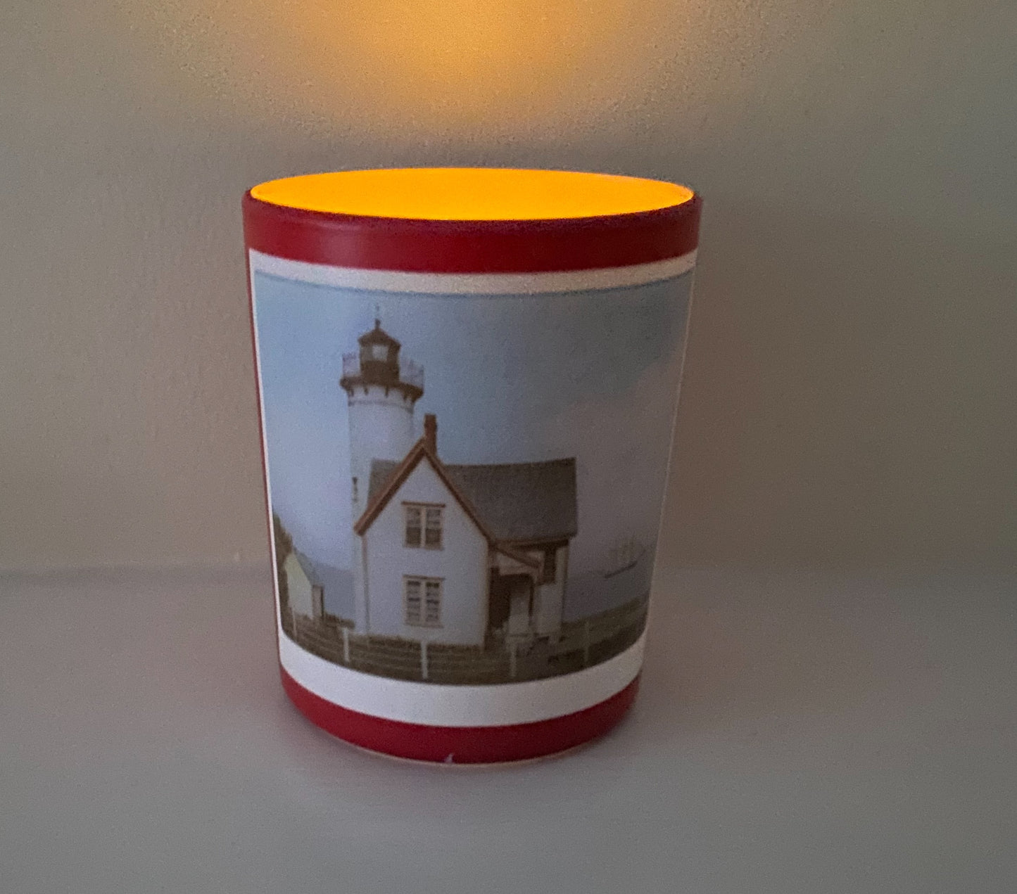 Set of 3 Martha's Vineyard Lighthouse Tea Light / Votive Candle Holders