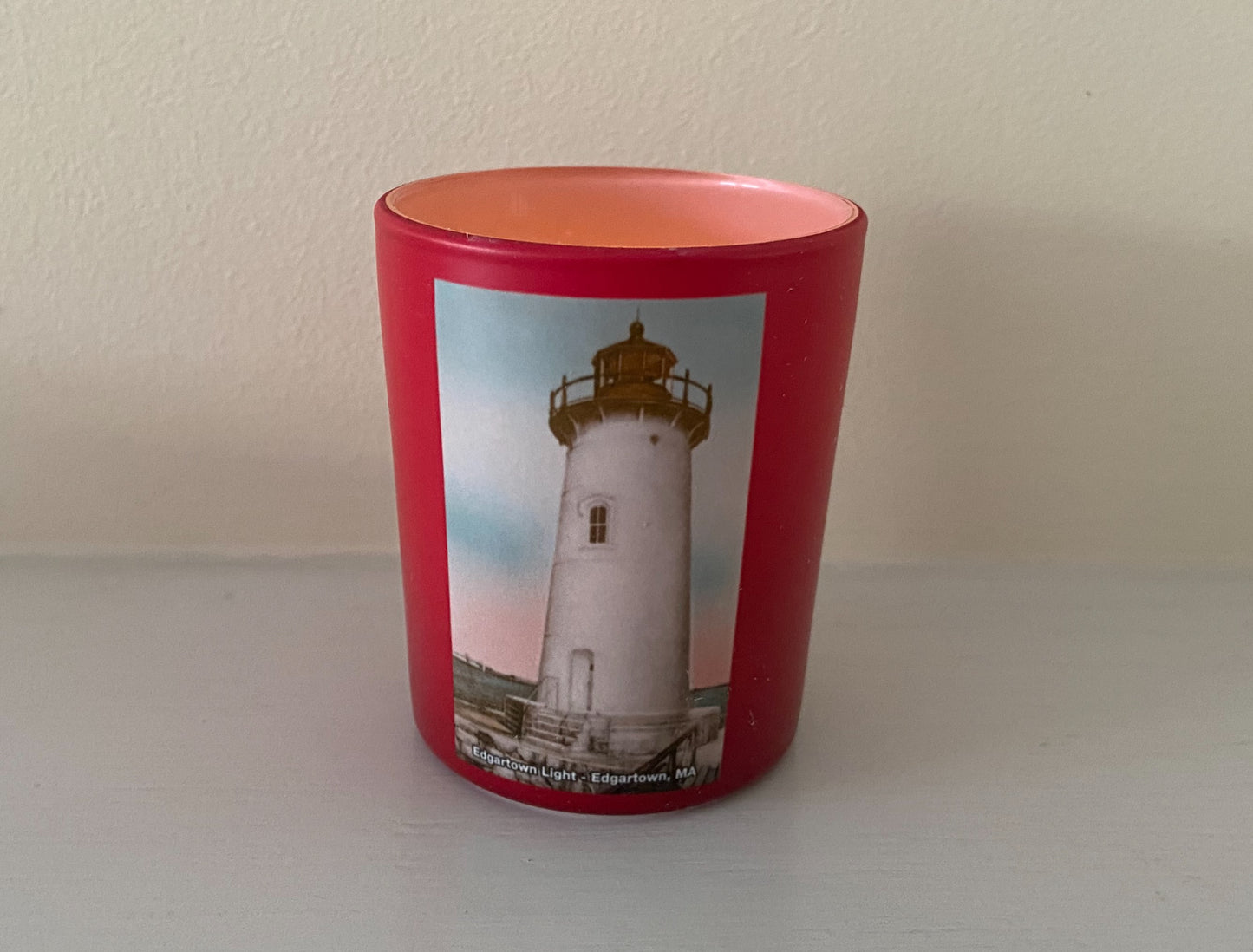 Set of 3 Martha's Vineyard Lighthouse Tea Light / Votive Candle Holders
