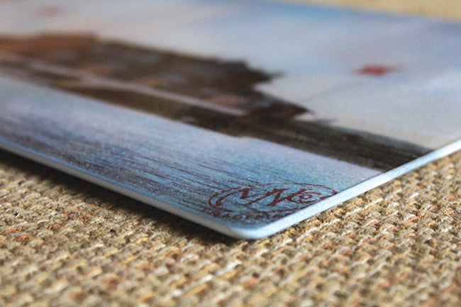 Nauset Light On Cape Cod As Colorful Glass Cutting Board - That Fabled Shore Home Decor