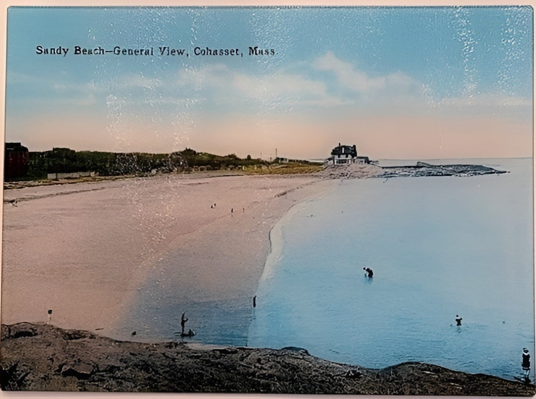 Cohasset Sandy Beach Glass Cutting Board