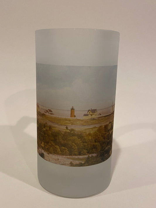 Cylindrical object with a textured surface on a white background