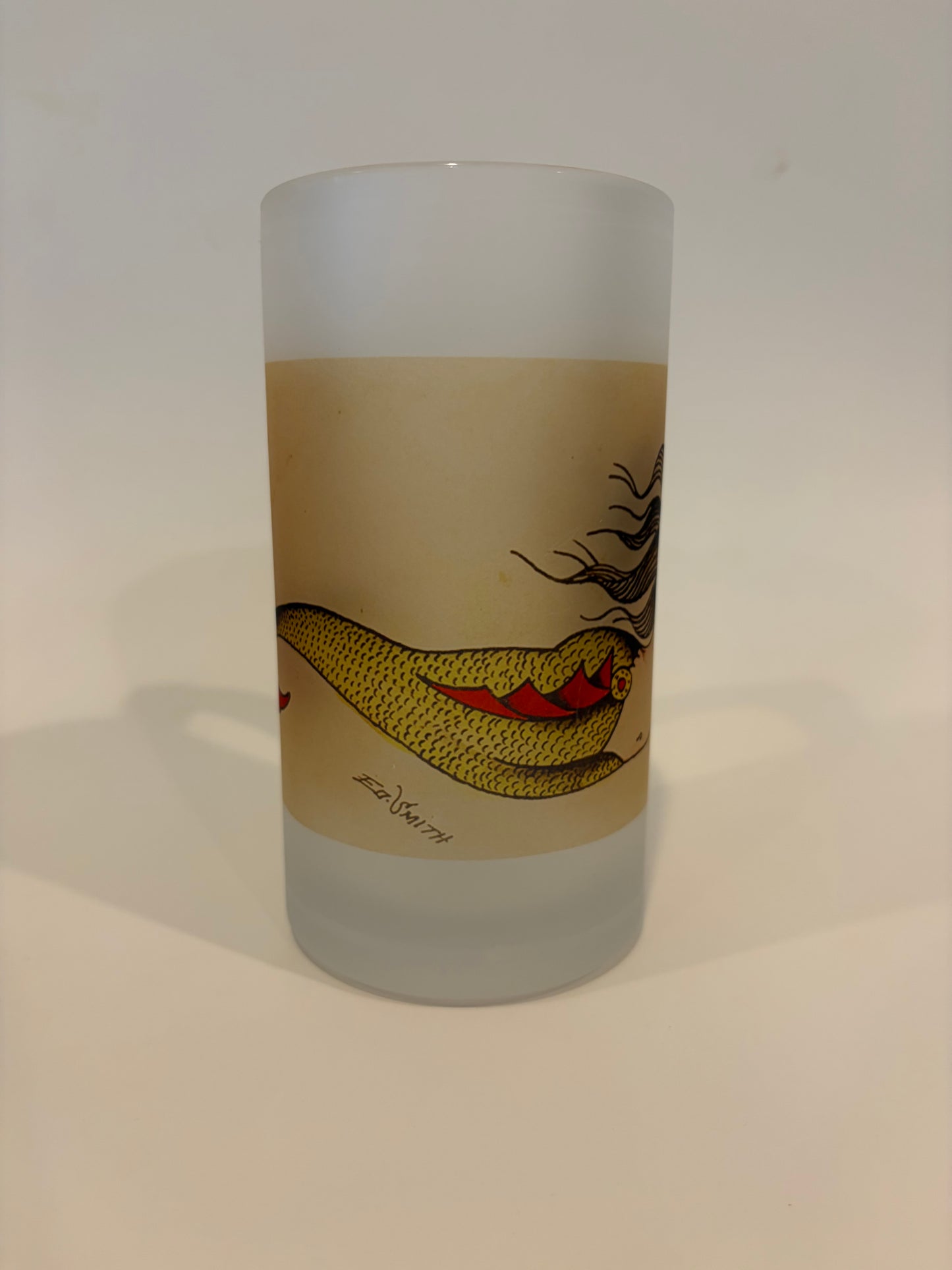 Ed Smith Mermaid Tattoo As A Frosted Glass Beer Mug