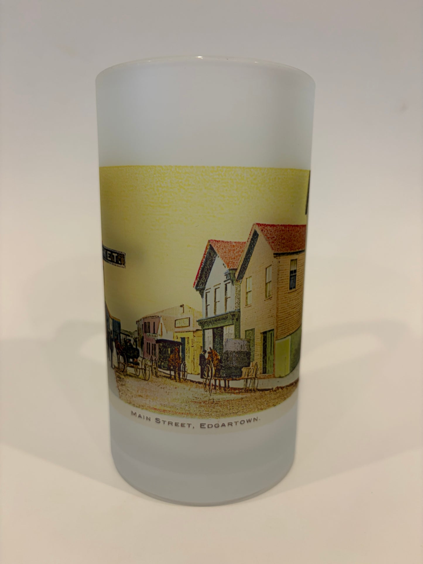 Edgartown Main Street - Circa 1890 As Frosted Glass Beer Mug