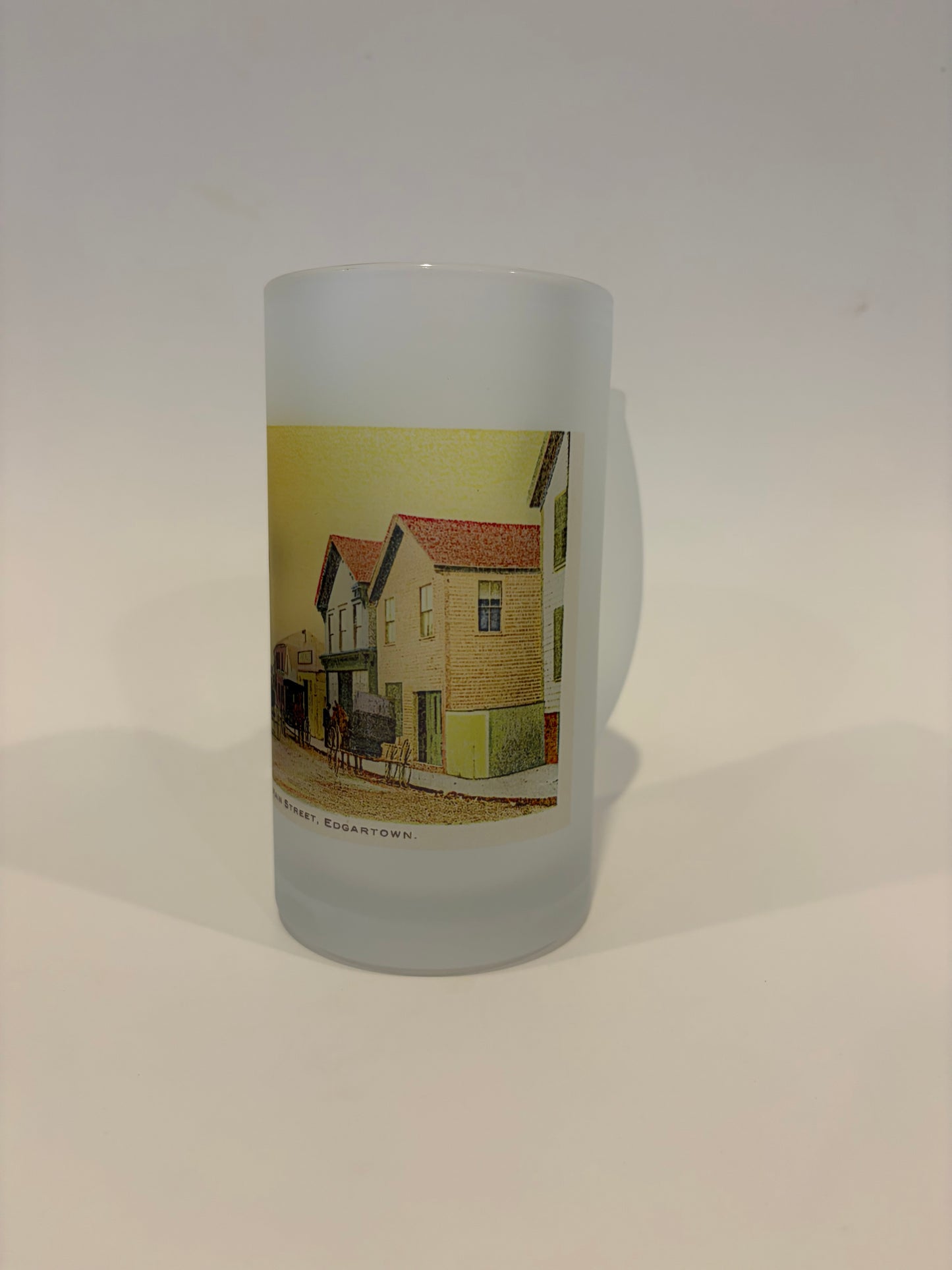 Edgartown Main Street - Circa 1890 As Frosted Glass Beer Mug