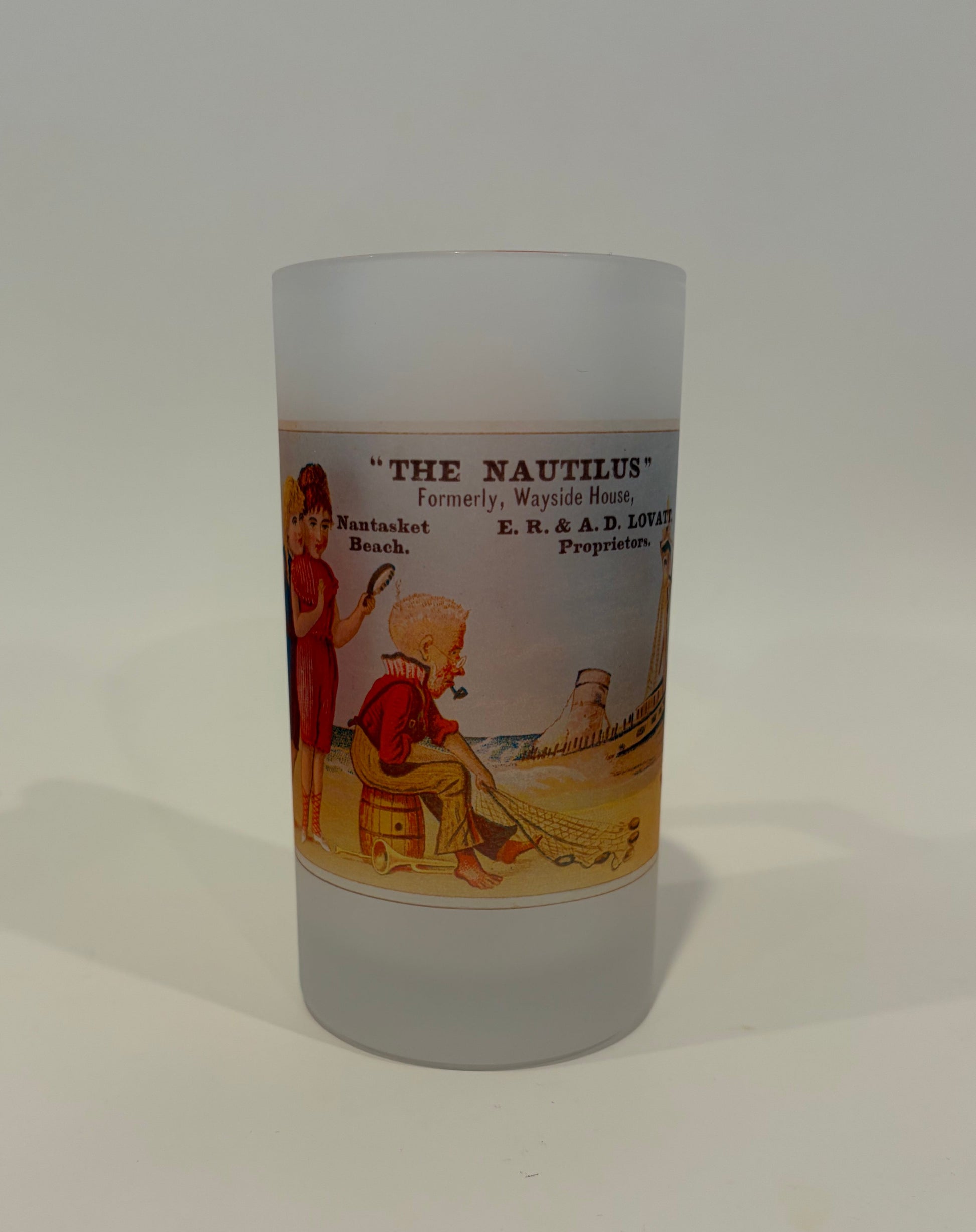 Beer Mug With Sailor On Beach 