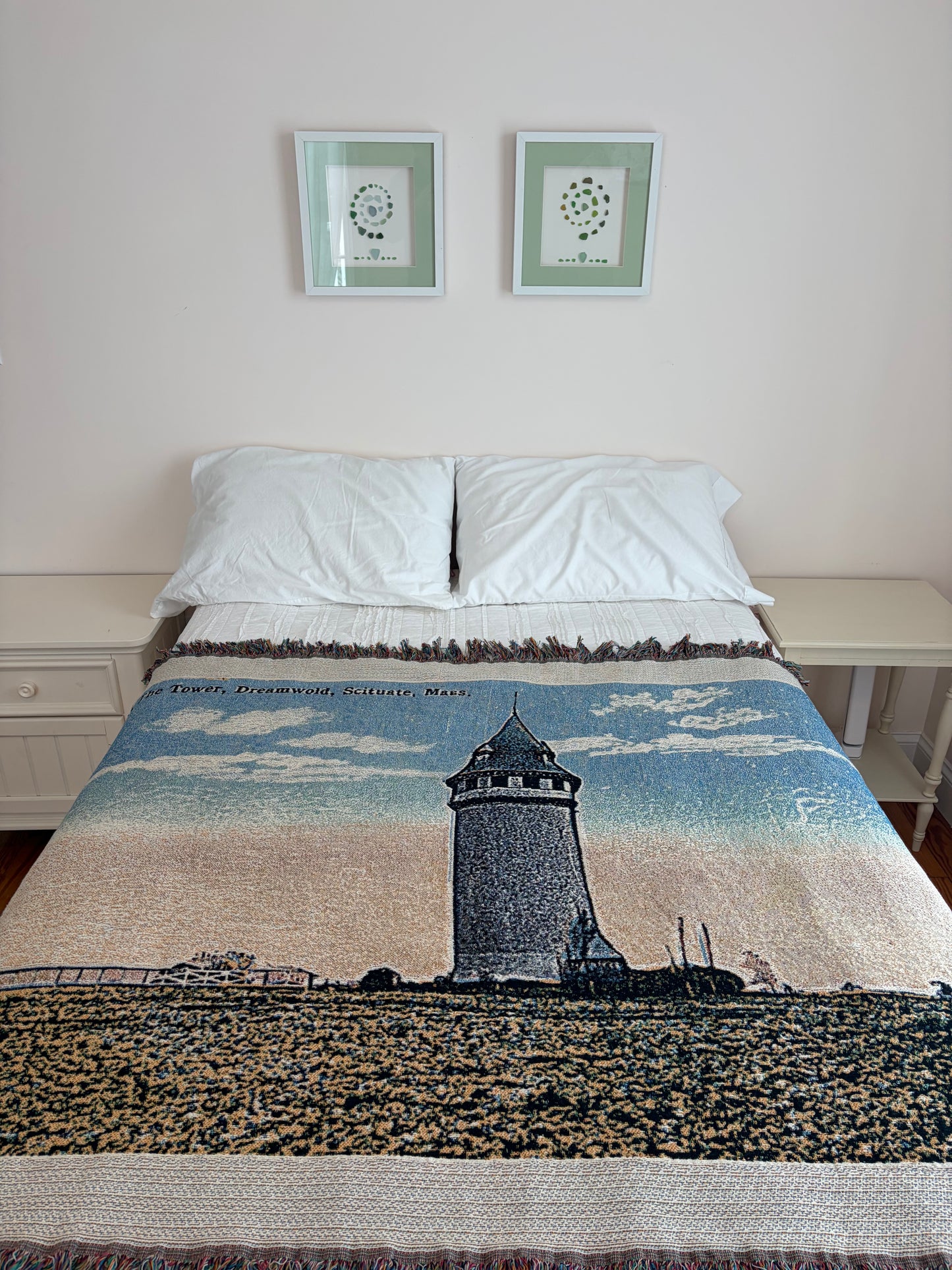 Jacquard Weave Throw Blanket of Lawson Tower in Scituate, MA
