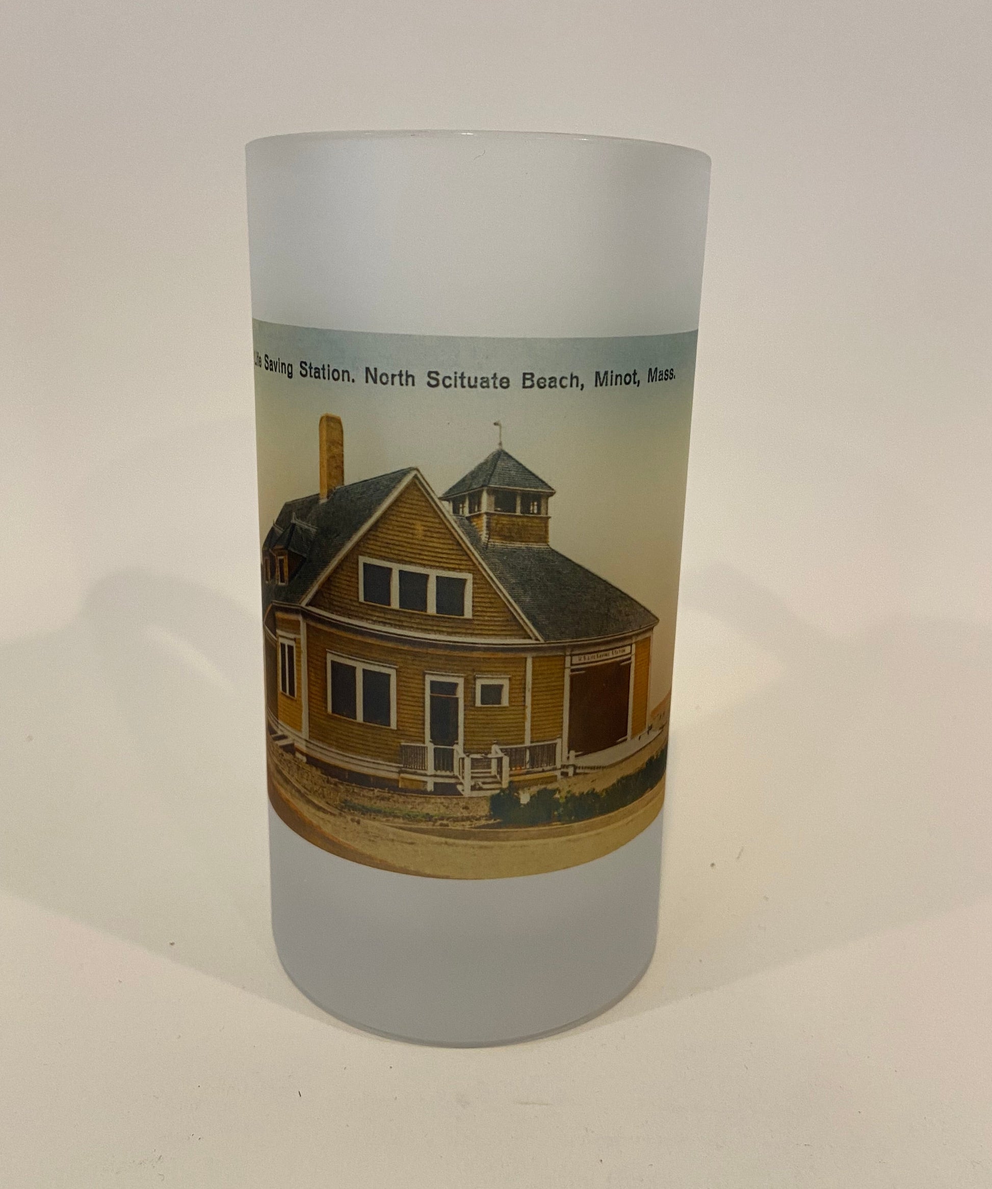 beer mug with photo of life saving station