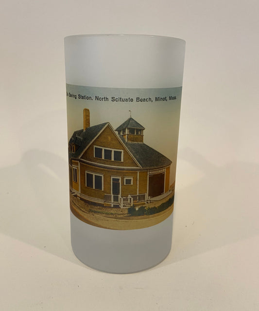beer mug with photo of life saving station