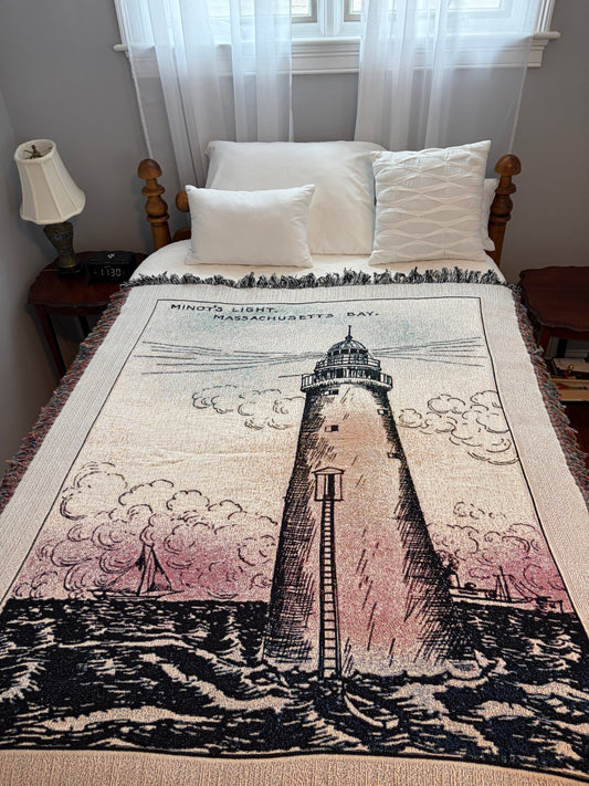 Minot's Light Arts & Crafts Style Cotton Throw Blanket