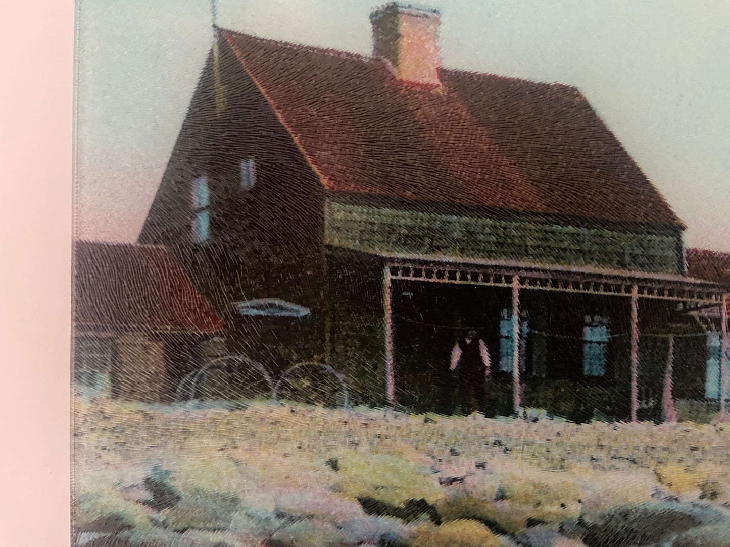 Old Scituate Light With Keeper - Circa 1890 As Tempered Glass Cutting Board