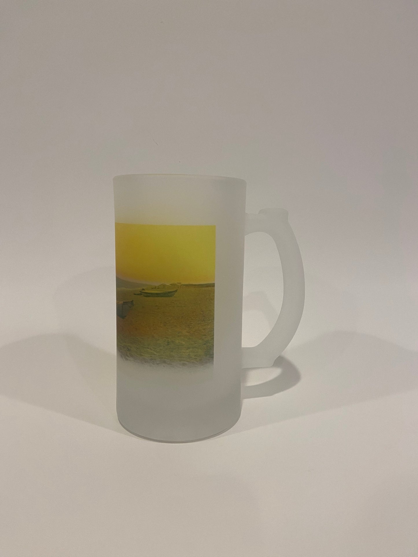 Dories On Siasconset Beach Nantucket - Circa 1900 As Frosted Glass Mug