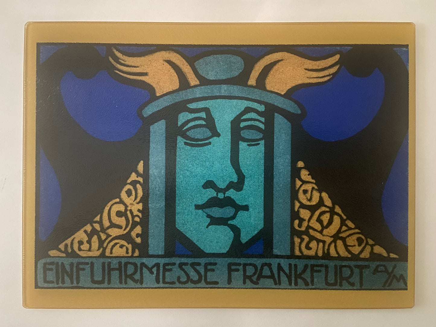 Iconic Norse Goddess From 1923 German Art Show As A Brilliant Tempered Glass Cutting Board