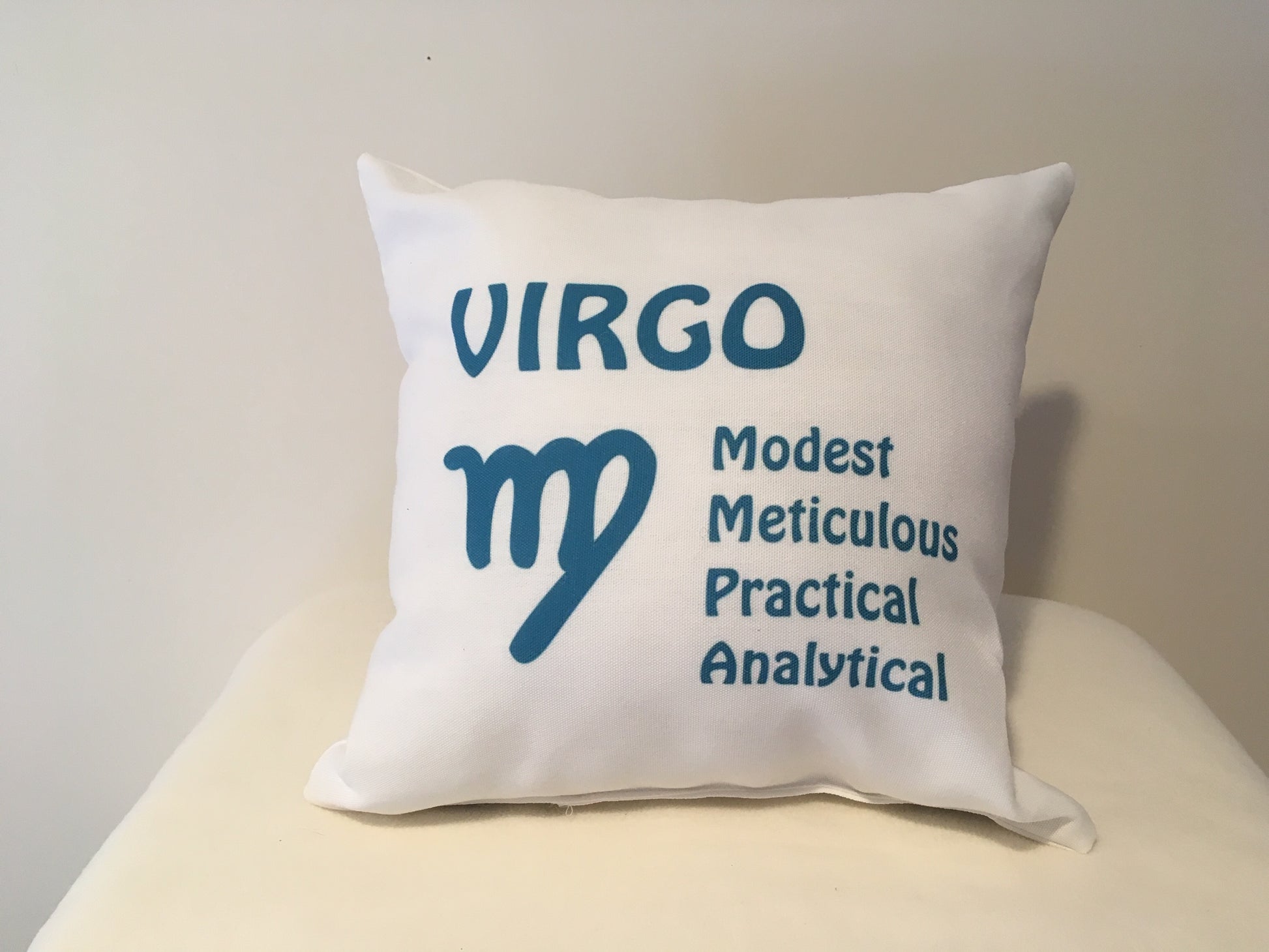 Art Deco Zodiac Pillow - Virgo - That Fabled Shore Home Decor