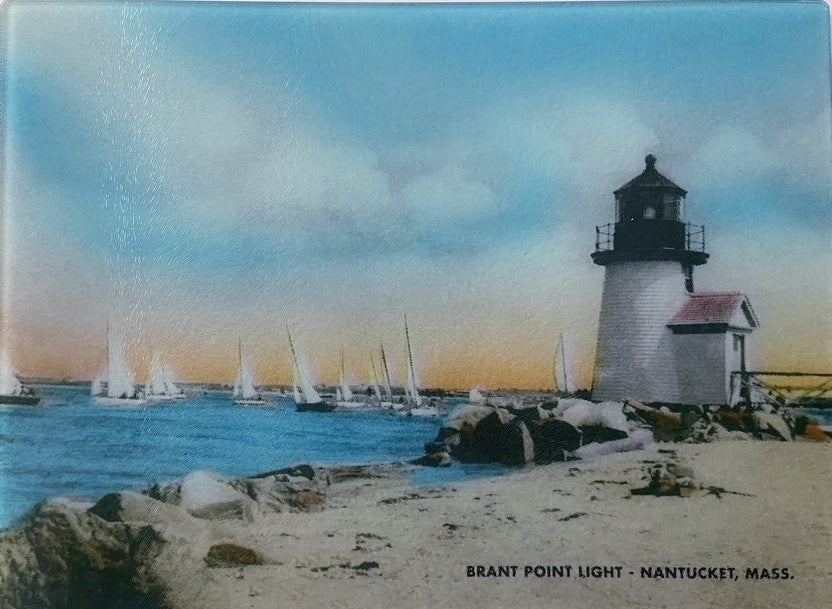 Brant Point Light With Sailboats In The Wind