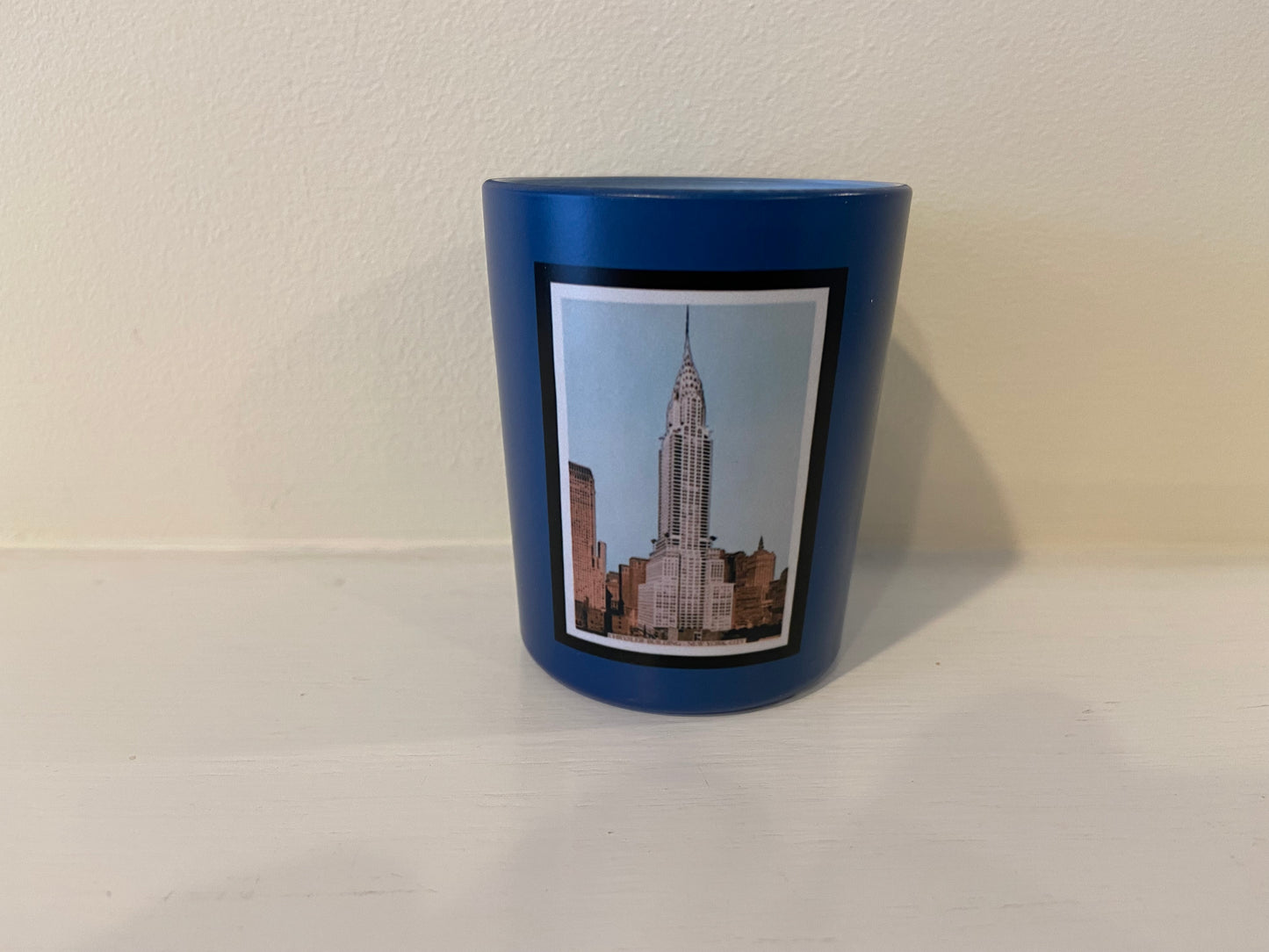 Set of 3 New York Skyscraper Glass Tea Light Candle Holders