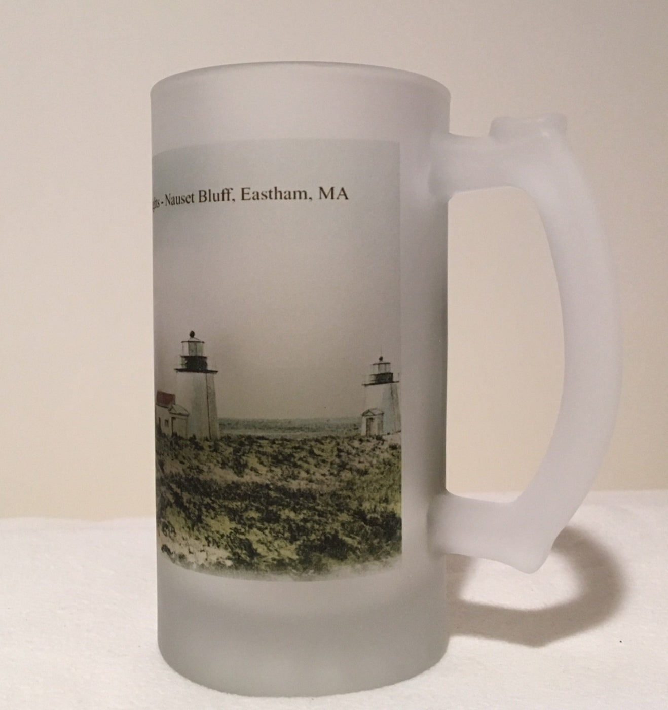 Colorful Frosted Glass Beer Of Three Sisters Lights In Eastham, MA - That Fabled Shore Home Decor