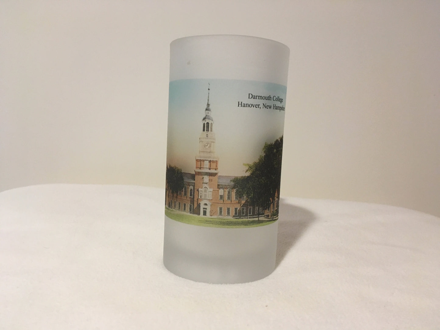 Colorful Frosted Glass Beer Mug Of Dartmouth College's Baker Library - That Fabled Shore Home Decor