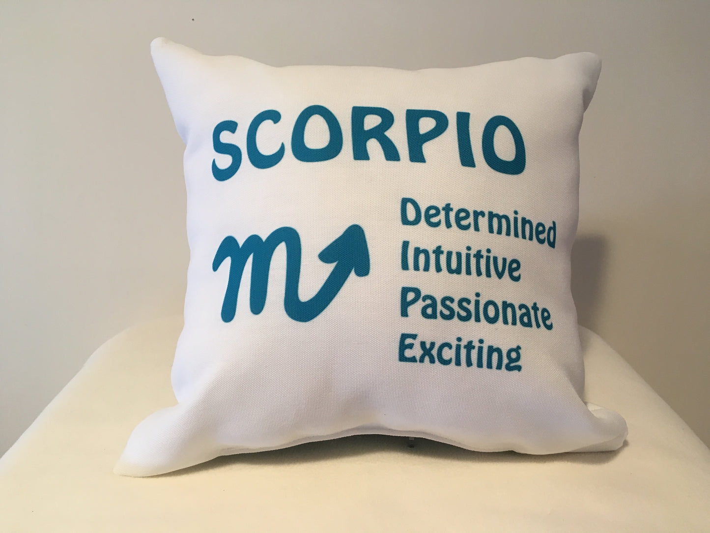 Art Deco Zodiac Pillow - Scorpio - That Fabled Shore Home Decor
