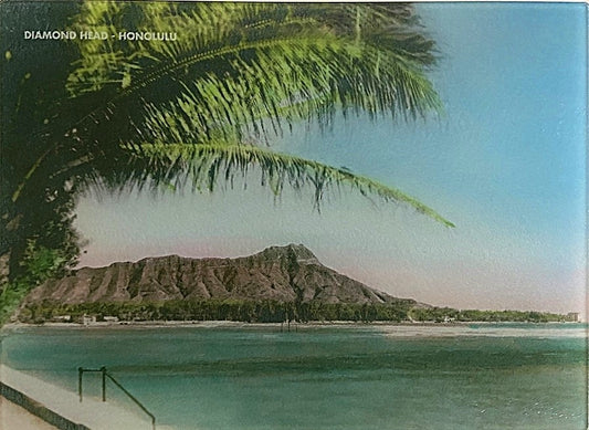 Diamond Head, Hawaii - Circa 1925 As A Super Hard Tempered Glass Cutting Board
