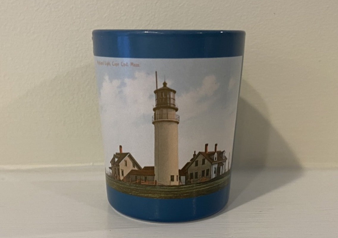 Cape Cod's Highland Light As A Handmade Votive Candle Holder