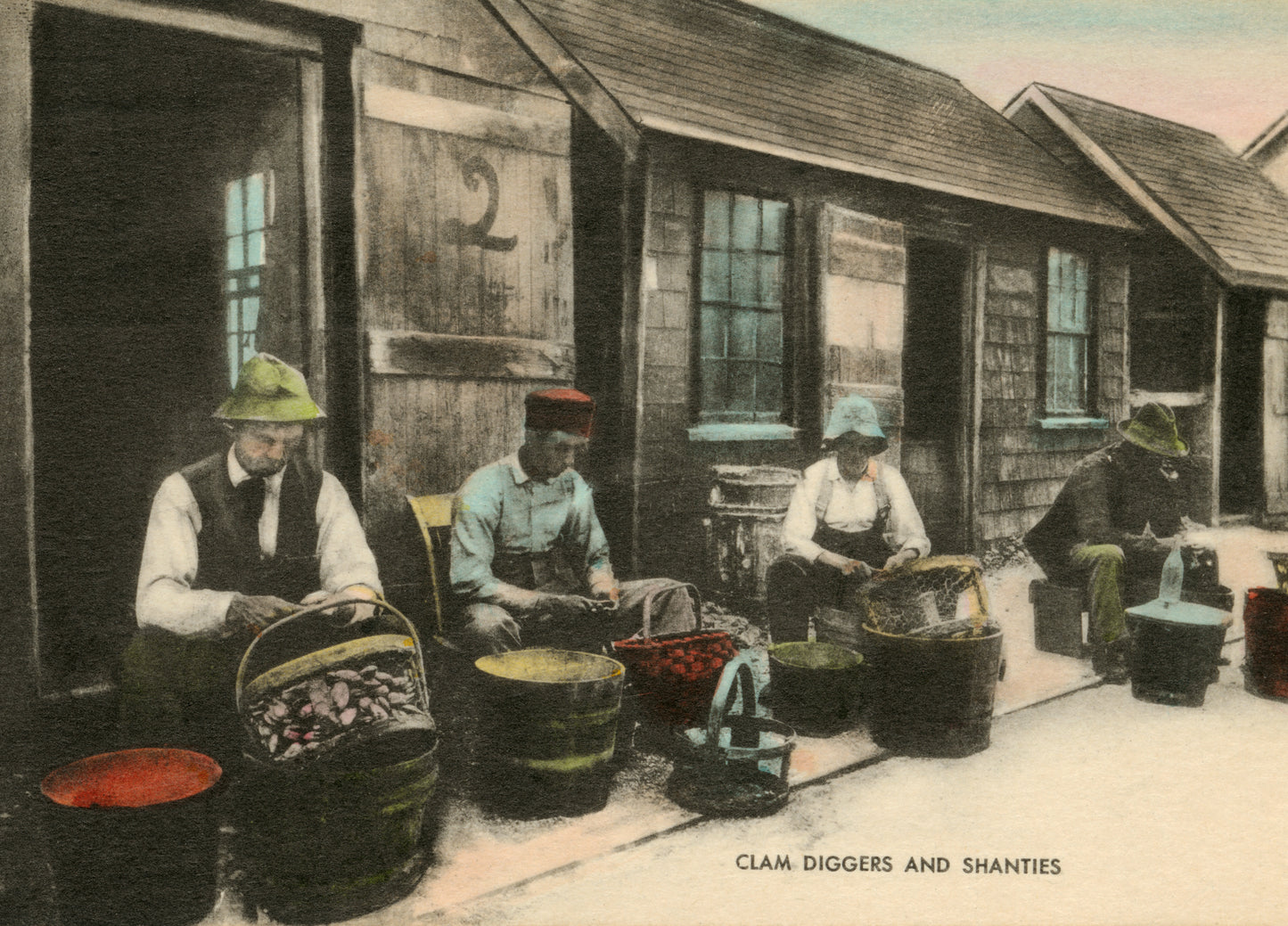 Newburyport, MA - Clam Diggers of Joppa Tempered Glass Cutting Board