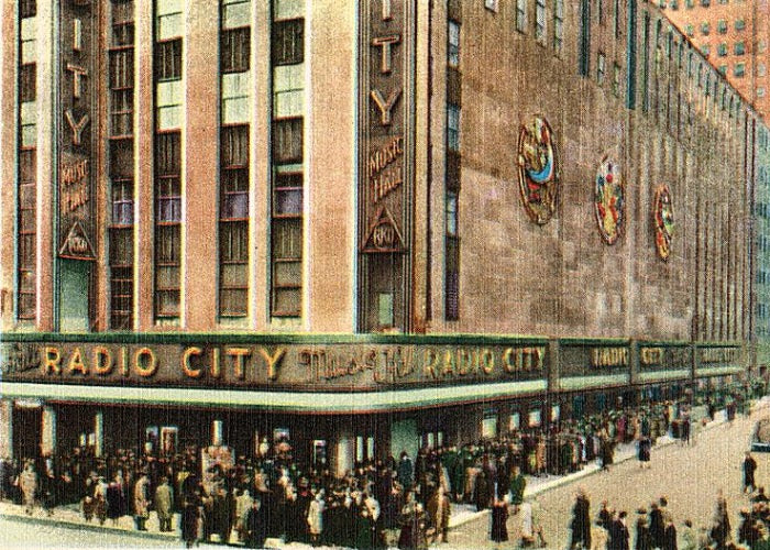 New York City's Iconic Radio City Music Hall As A Super Hard Tempered Glass Cutting Board