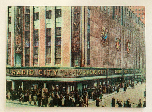 New York City's Iconic Radio City Music Hall As A Super Hard Tempered Glass Cutting Board