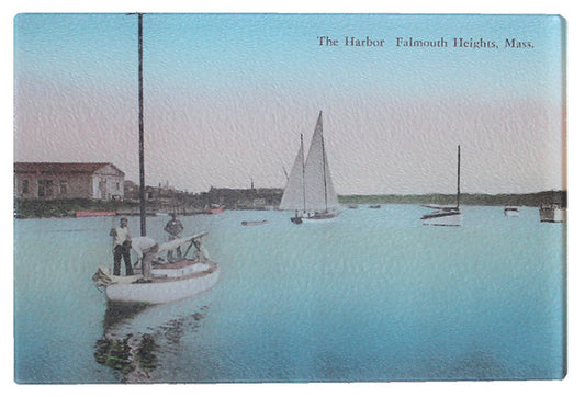 Falmouth Harbor Glass Cutting Board - That Fabled Shore Home Decor
