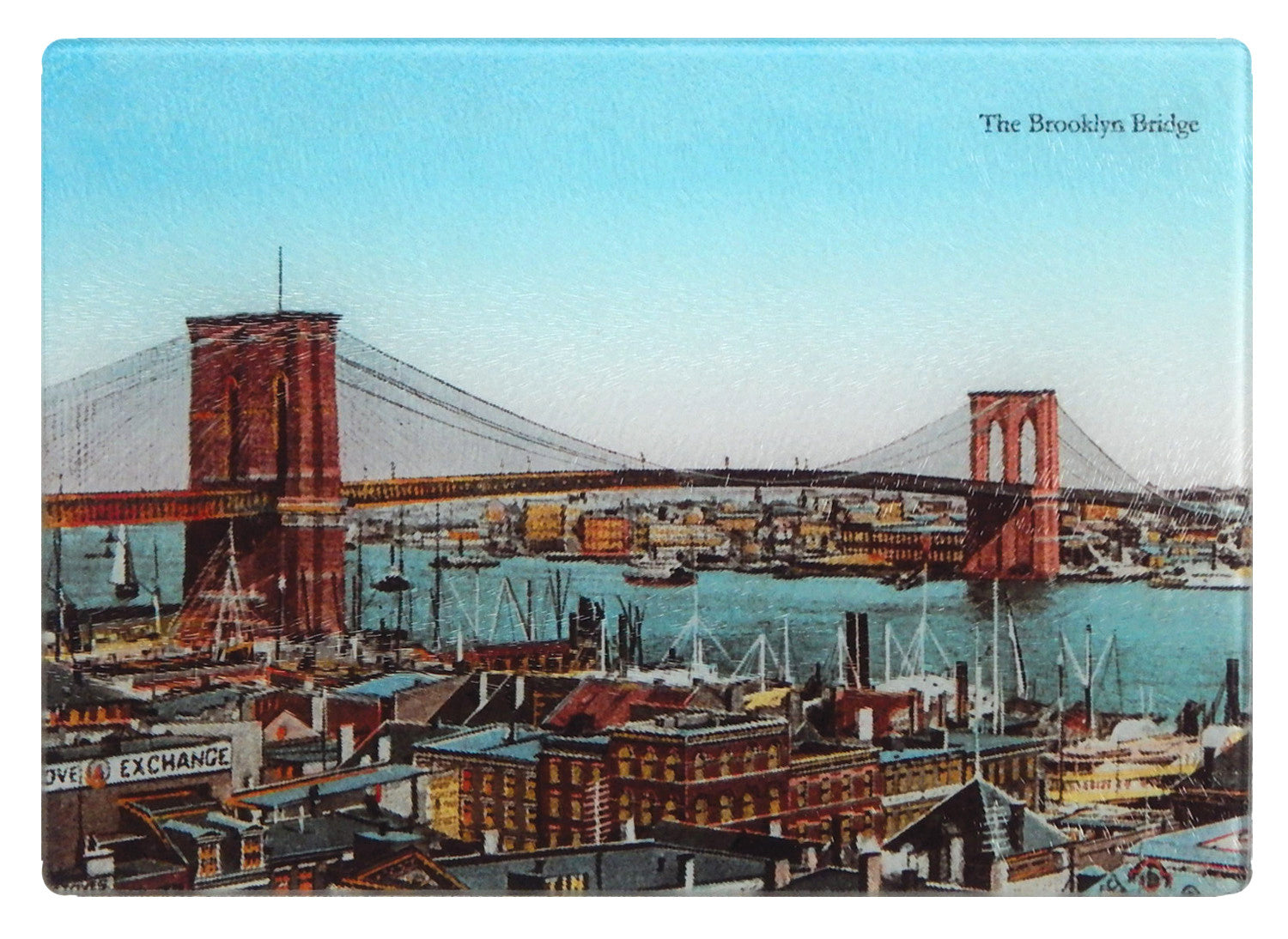 NY - Brooklyn Bridge Cutting Board - That Fabled Shore Home Decor