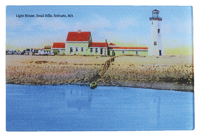Scituate Light - Glass Cutting Board - That Fabled Shore Home Decor