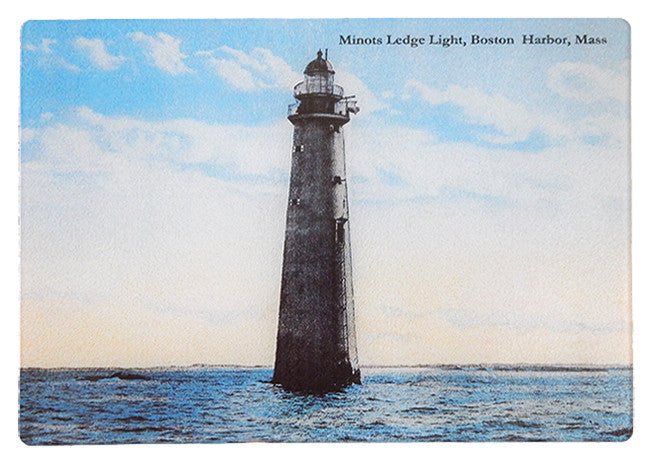 Minot Ledge Light Glass Cutting Board - That Fabled Shore Home Decor